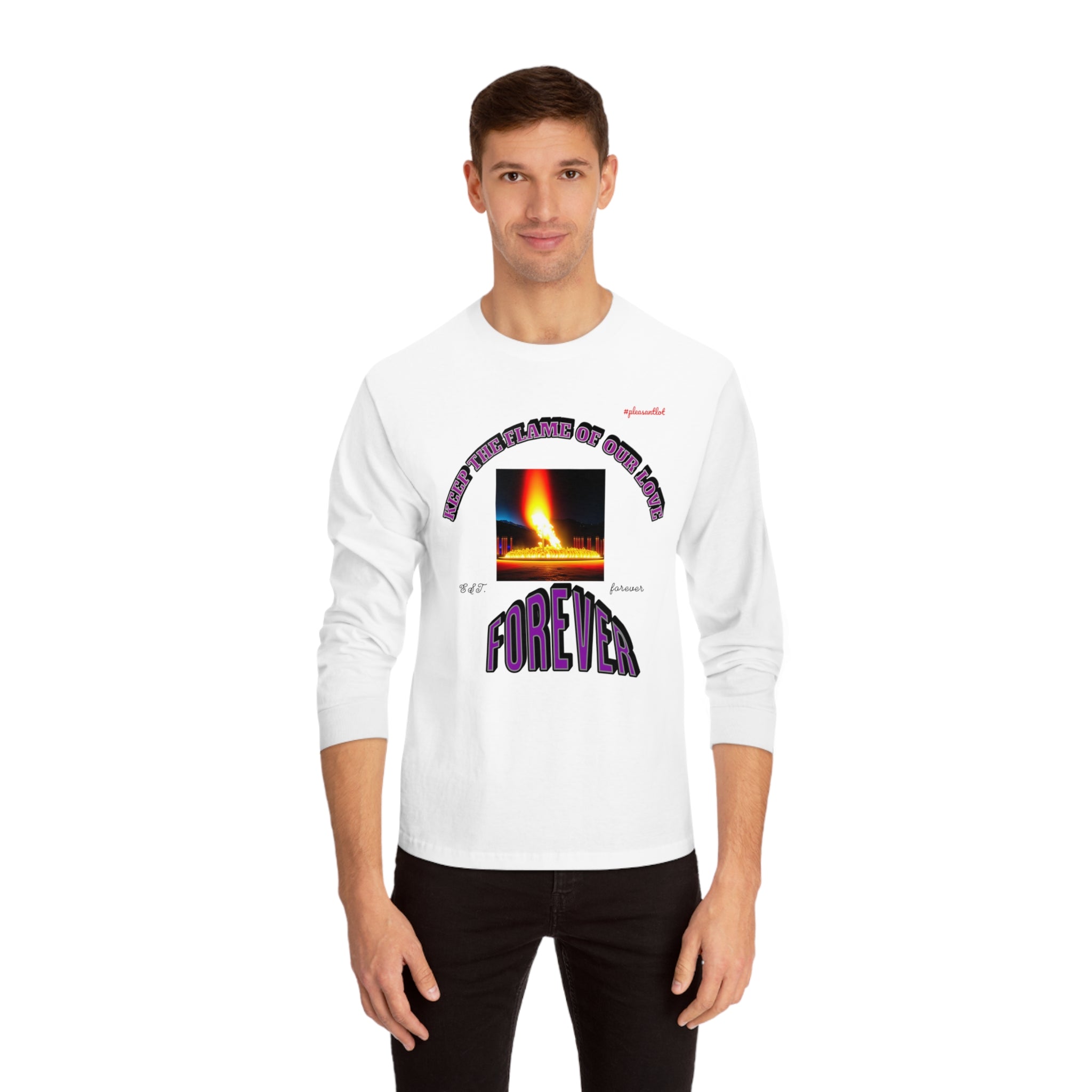 Comfy Goal Unisex Classic Long Sleeve T-Shirt (Keep The Flame Our Love Forever)