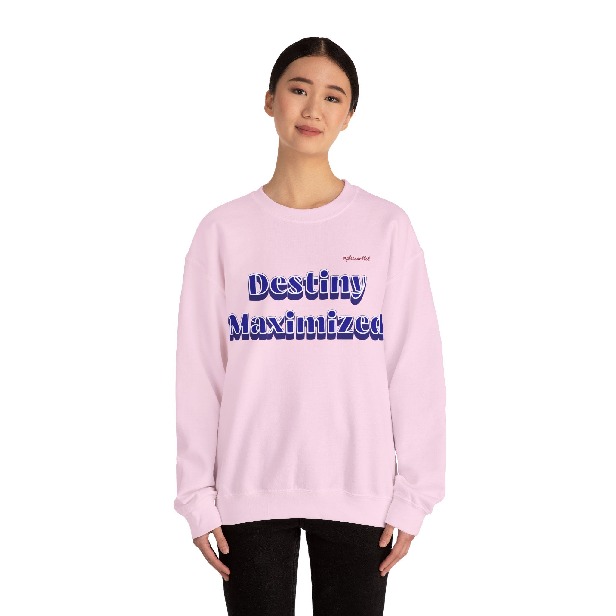 Expressive Design Unisex Heavy Blend™ Crewneck Sweatshirt, Destiny Maximized