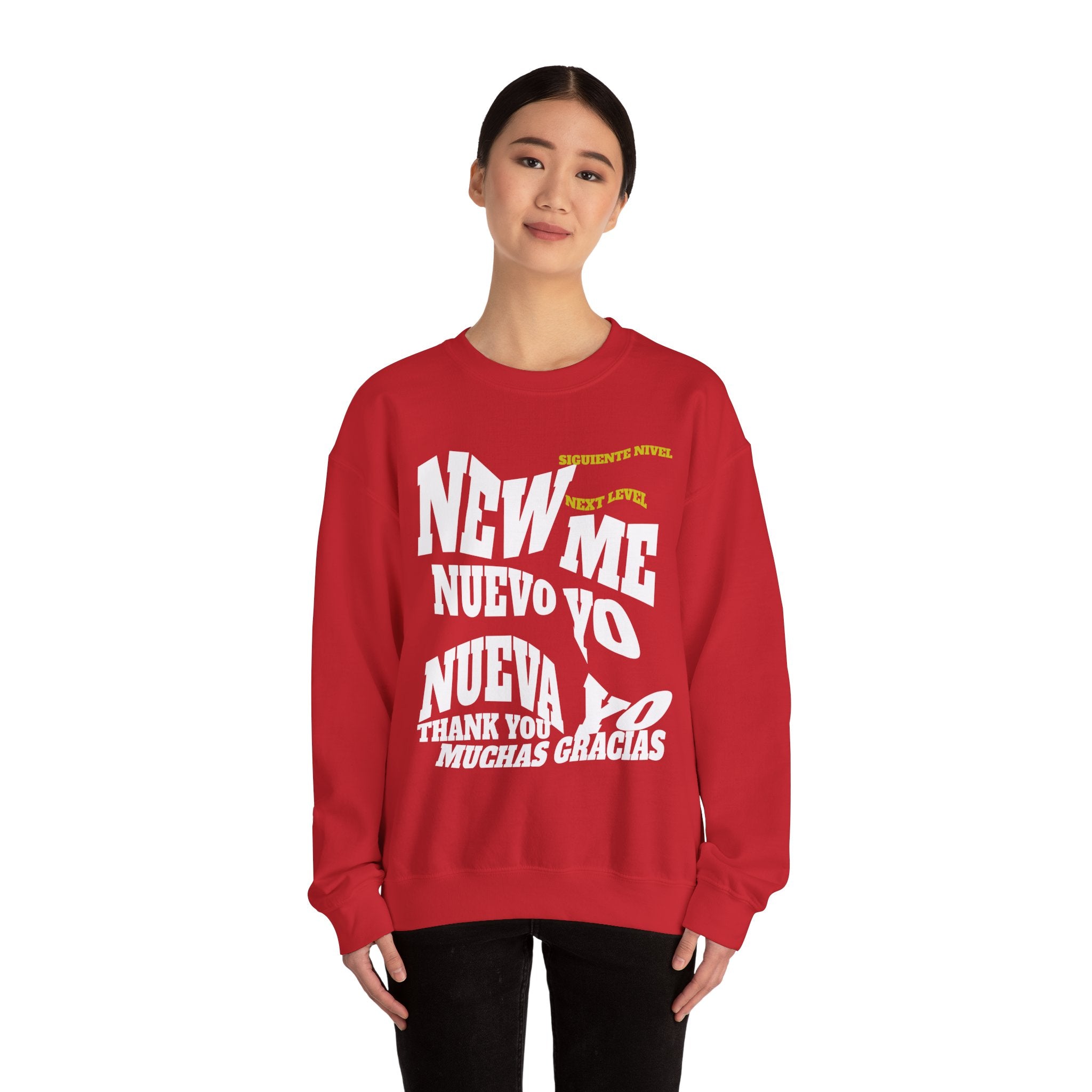 Unisex Heavy Blend™ Crewneck Sweatshirt New Me, Nuevo Yo, Nuevo Ya