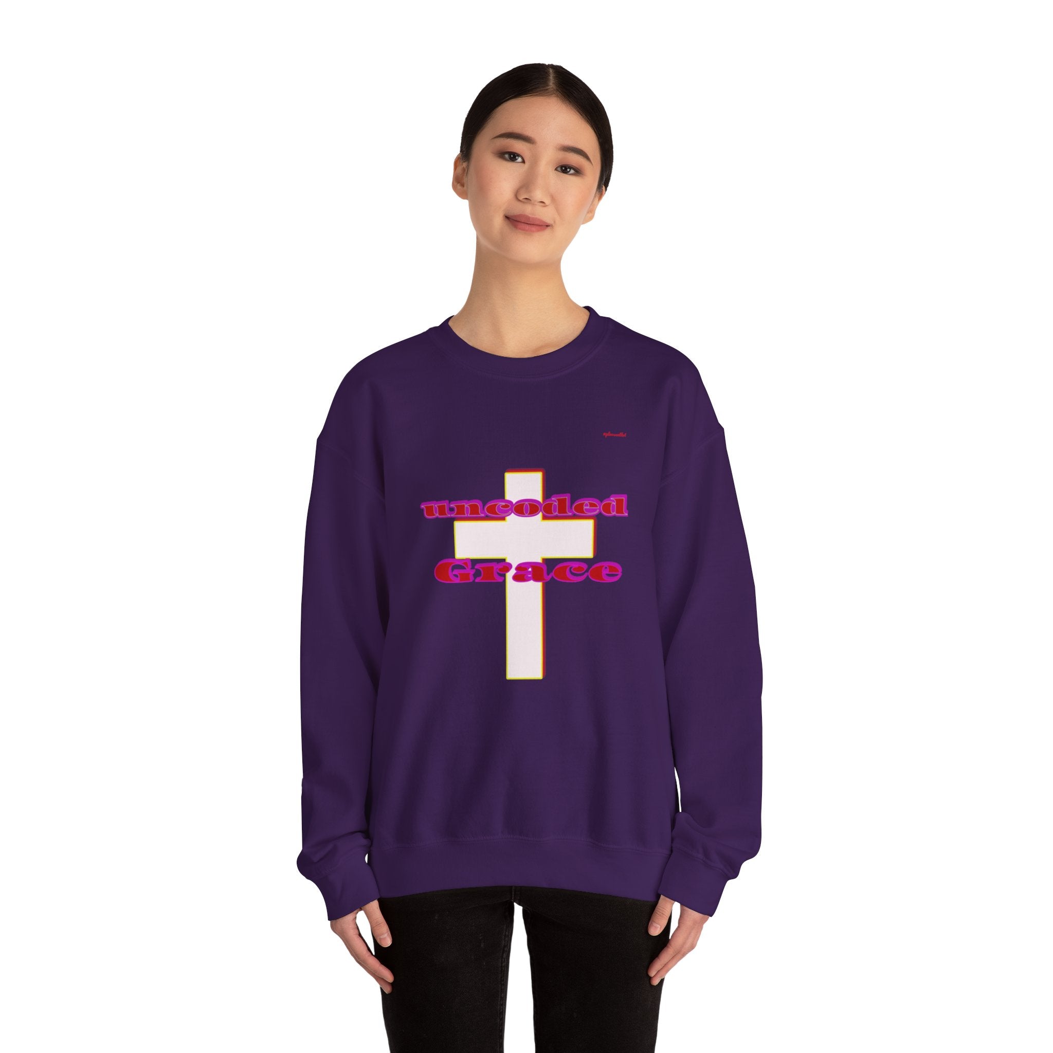 Uncoded Grace Unisex Heavy Blend™ Crewneck Sweatshirt, Men and Women's Wear