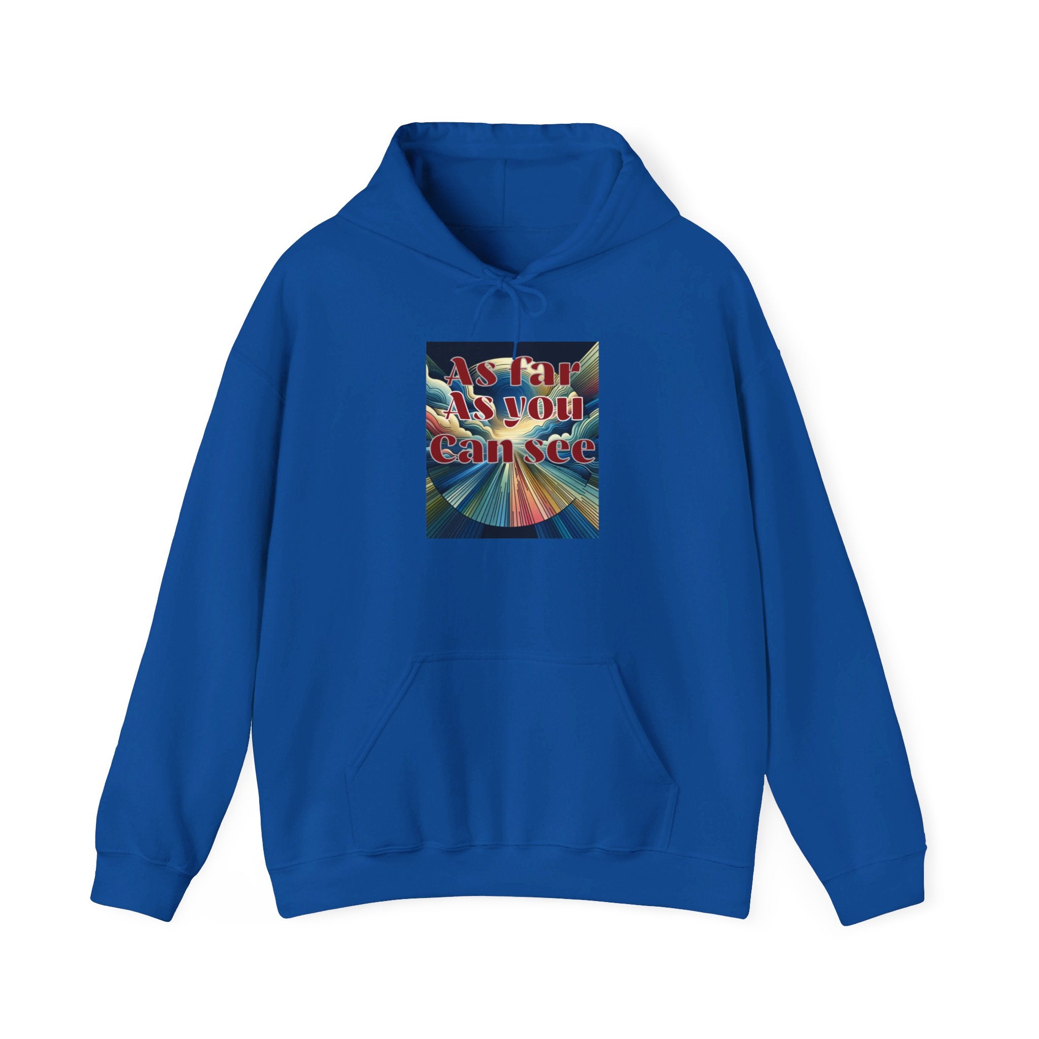 Unisex Heavy Blend™ Hooded Sweatshirt, As Far As You Can See Abstract Design