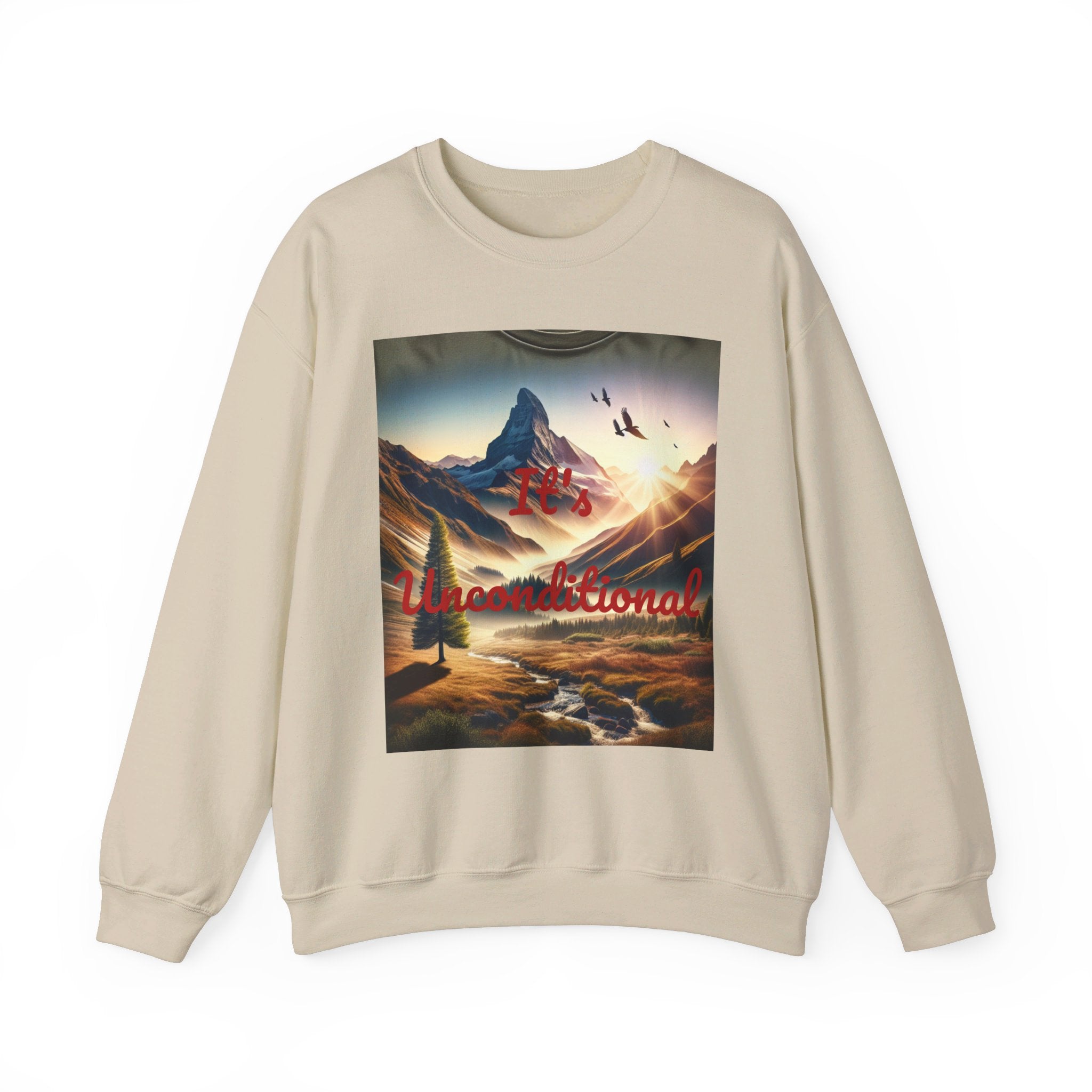 Nature View Design Unisex Heavy Blend™ Crewneck Sweatshirt (It's Unconditional)