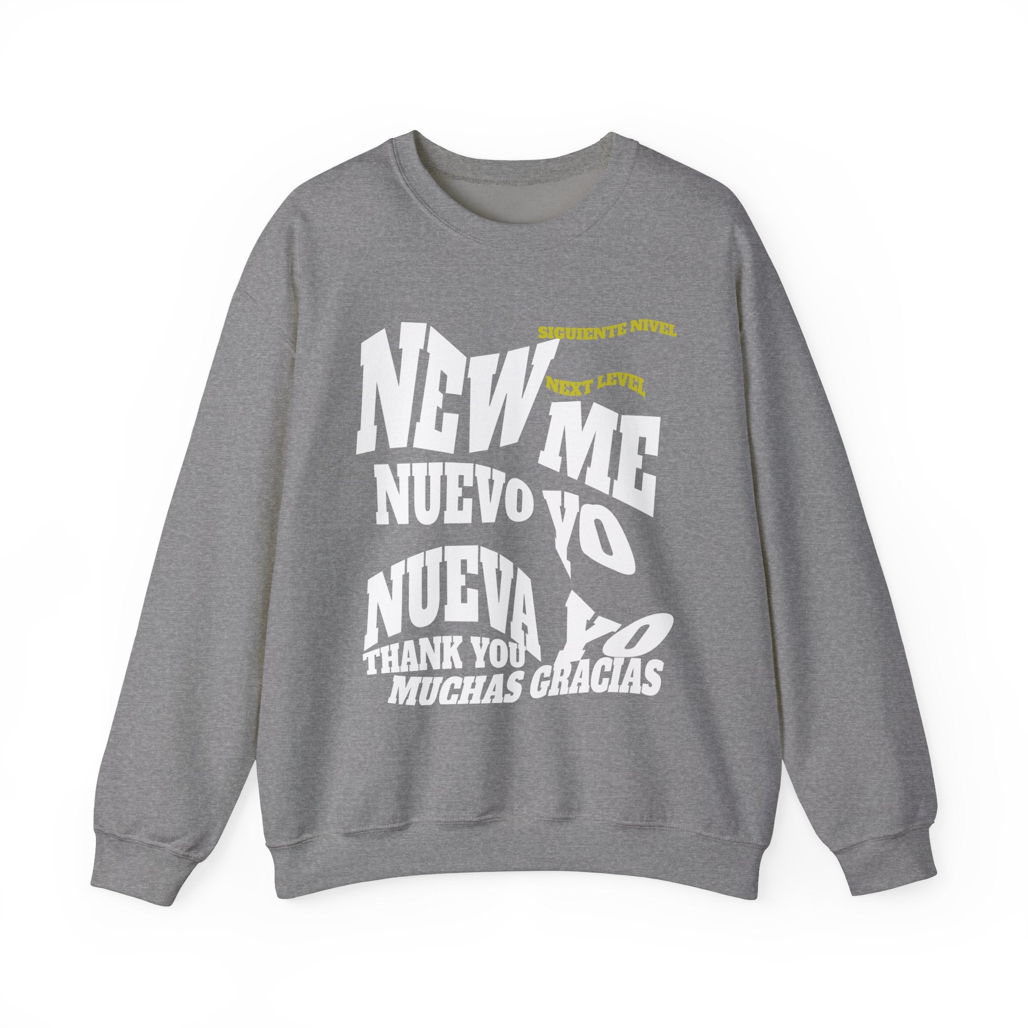 Unisex Heavy Blend™ Crewneck Sweatshirt New Me, Nuevo Yo, Nuevo Ya