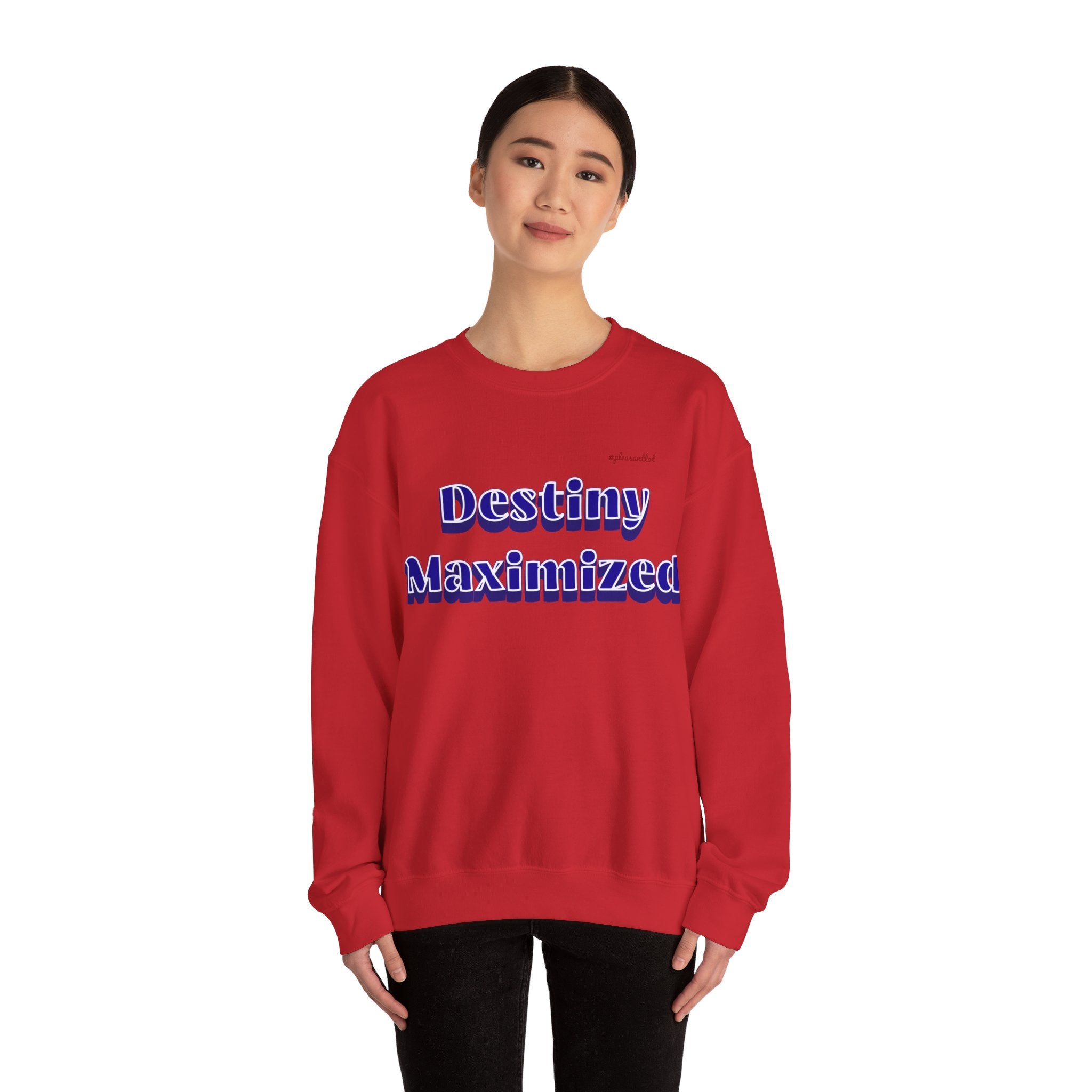 Expressive Design Unisex Heavy Blend™ Crewneck Sweatshirt, Destiny Maximized