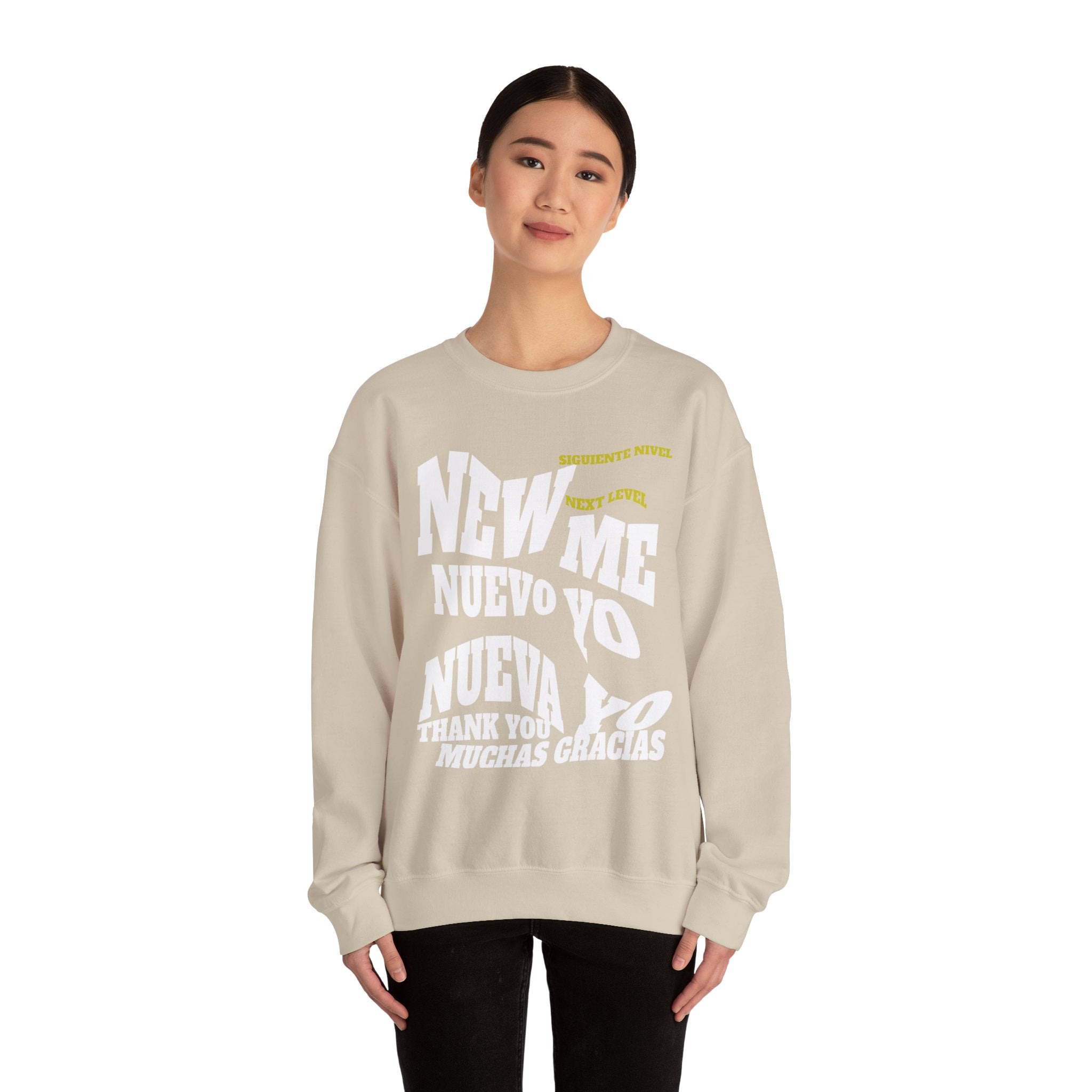 Unisex Heavy Blend™ Crewneck Sweatshirt New Me, Nuevo Yo, Nuevo Ya