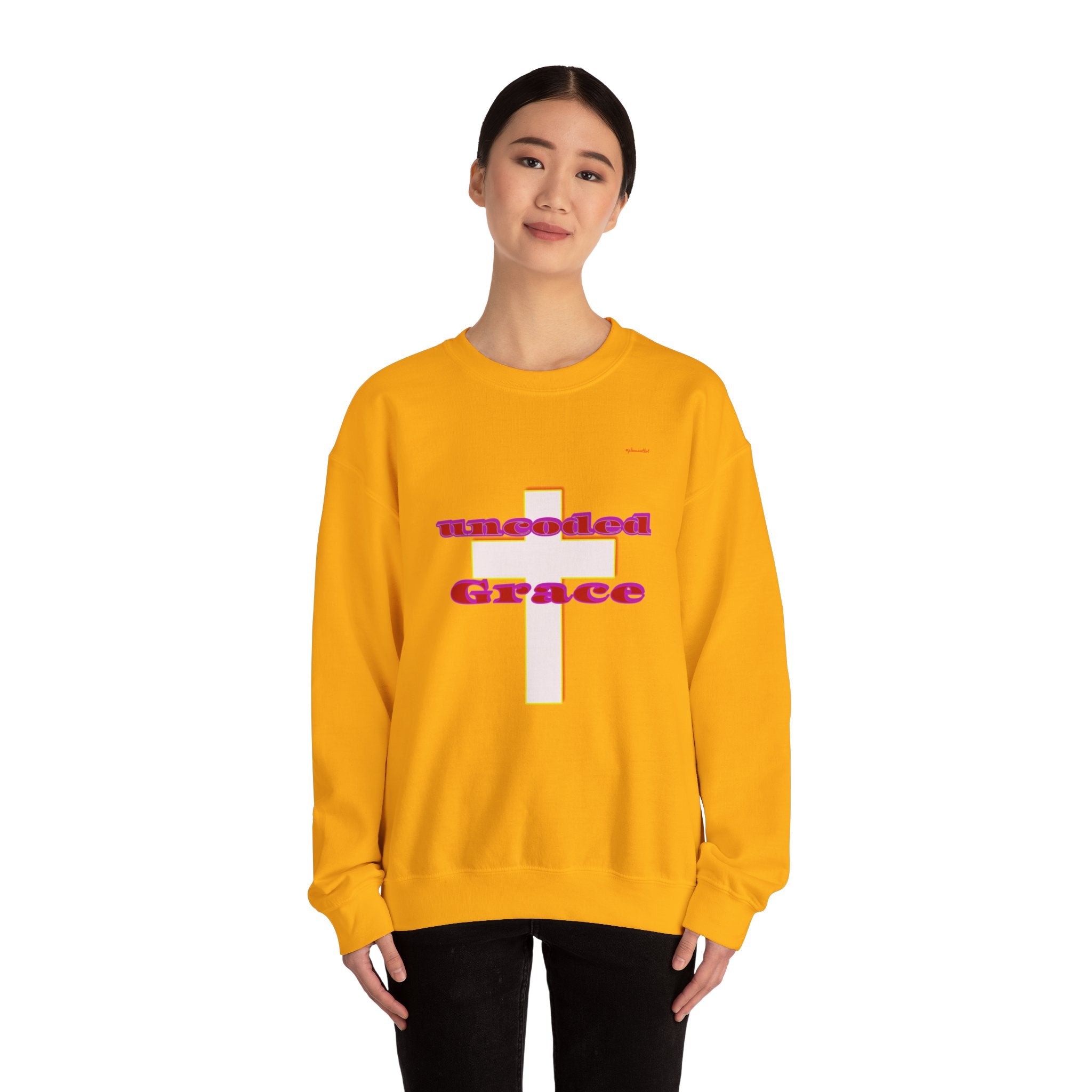 Uncoded Grace Unisex Heavy Blend™ Crewneck Sweatshirt, Men and Women's Wear