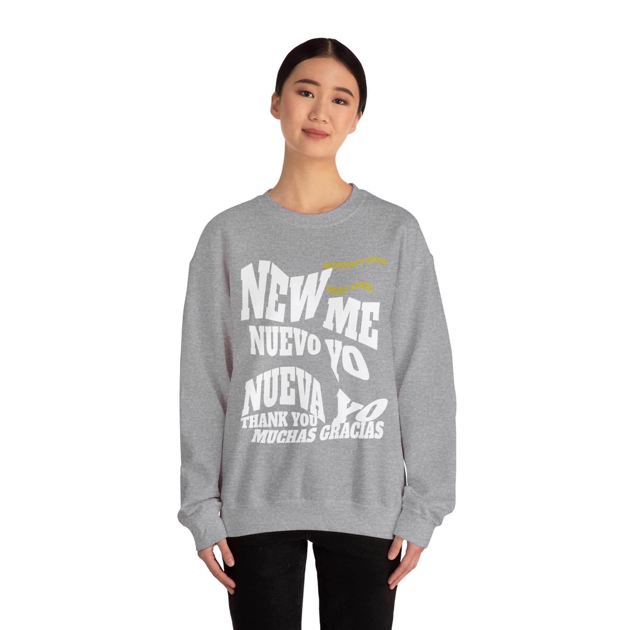 Unisex Heavy Blend™ Crewneck Sweatshirt New Me, Nuevo Yo, Nuevo Ya