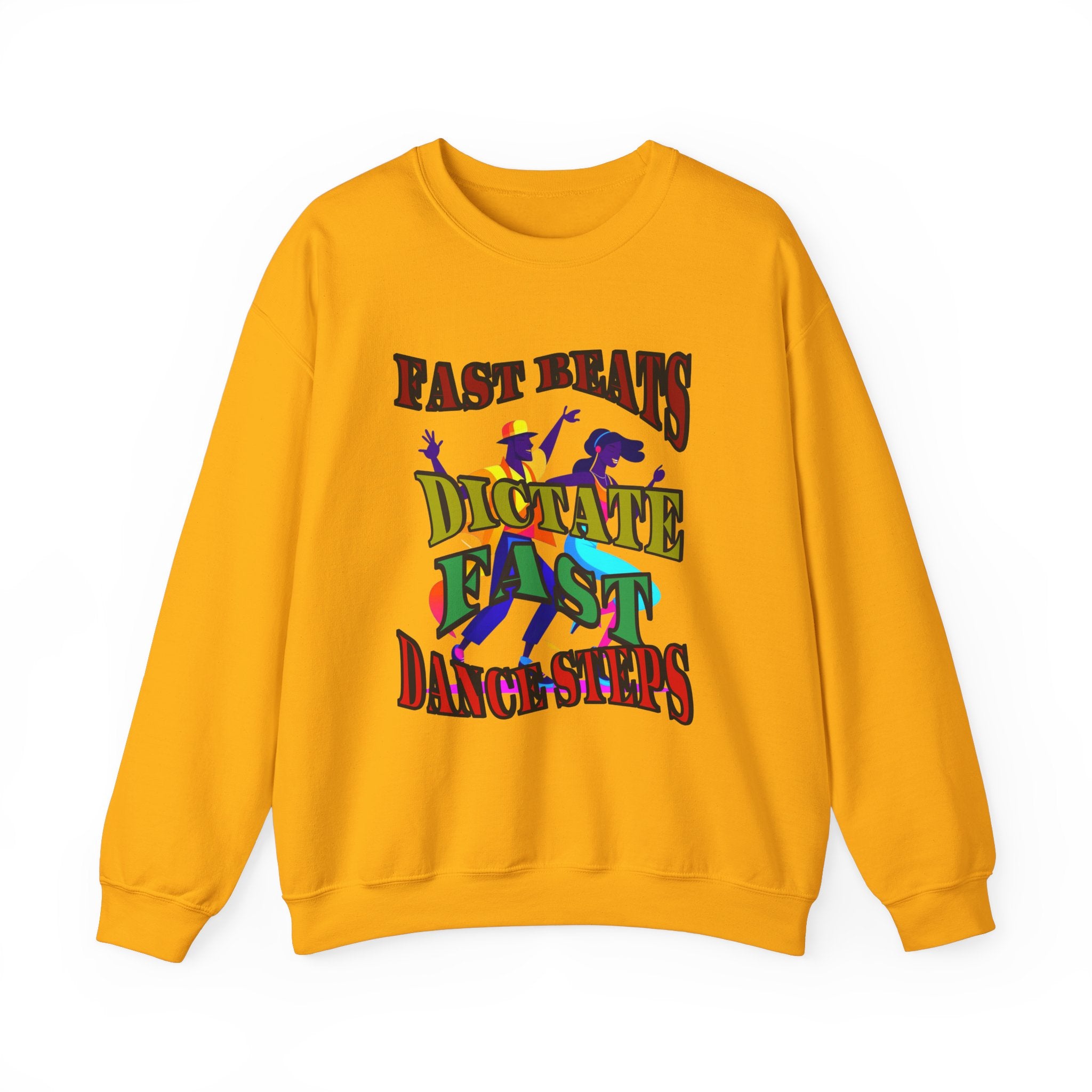 Clean-Cut Syle Unisex Heavy Blend™ Crewneck Sweatshirt (Fast Beats Dictate Fast Dance  Steps)