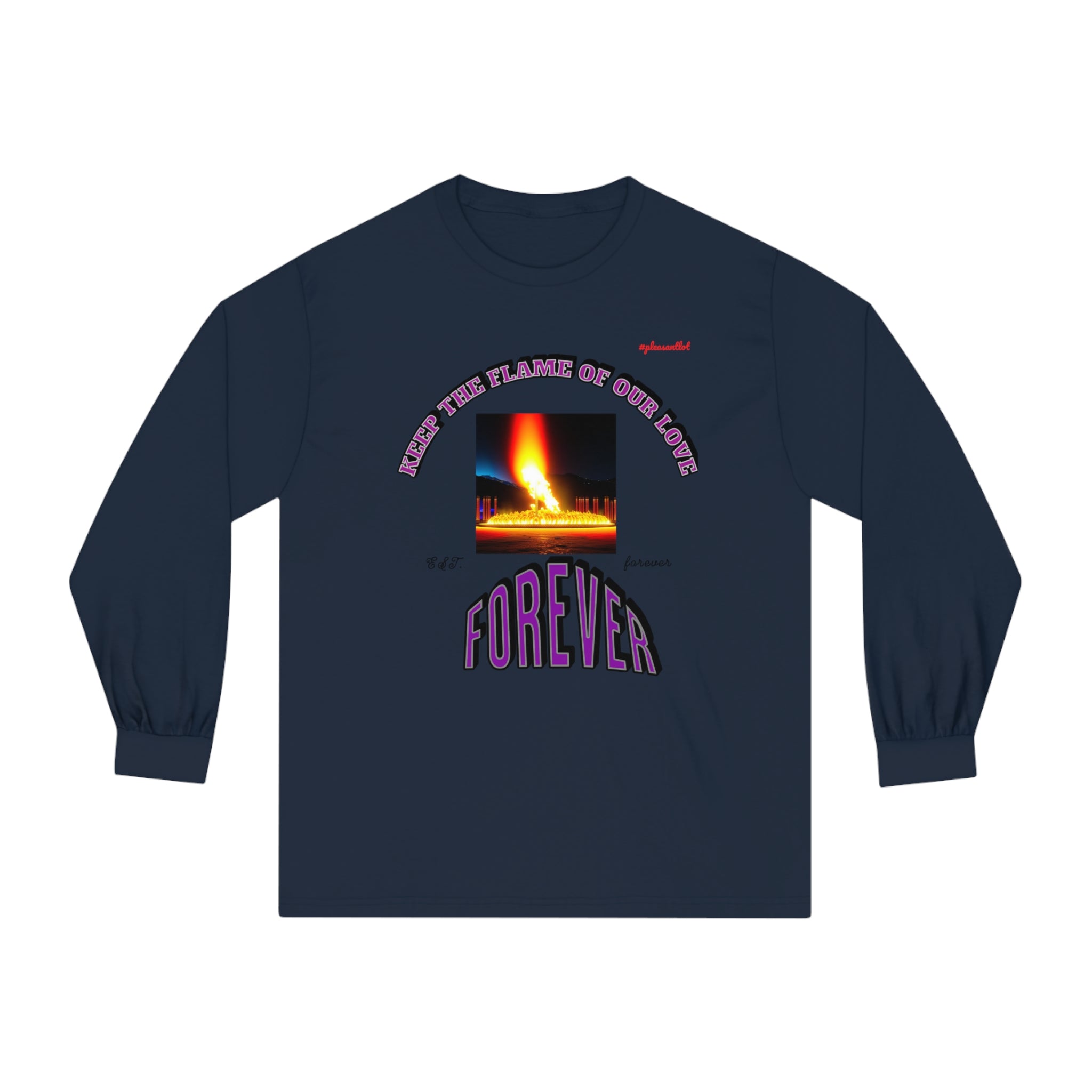 Comfy Goal Unisex Classic Long Sleeve T-Shirt (Keep The Flame Our Love Forever)