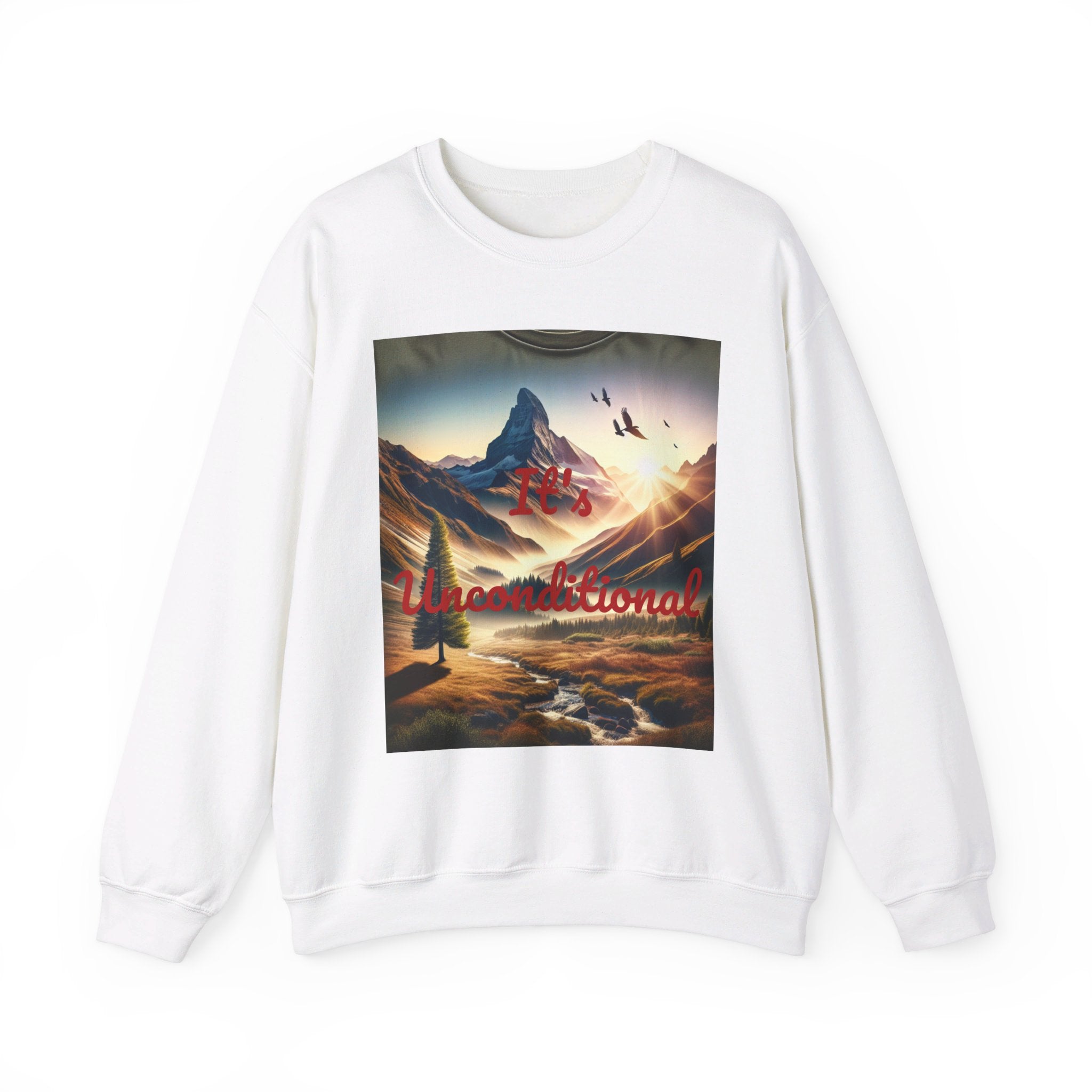 Nature View Design Unisex Heavy Blend™ Crewneck Sweatshirt (It's Unconditional)