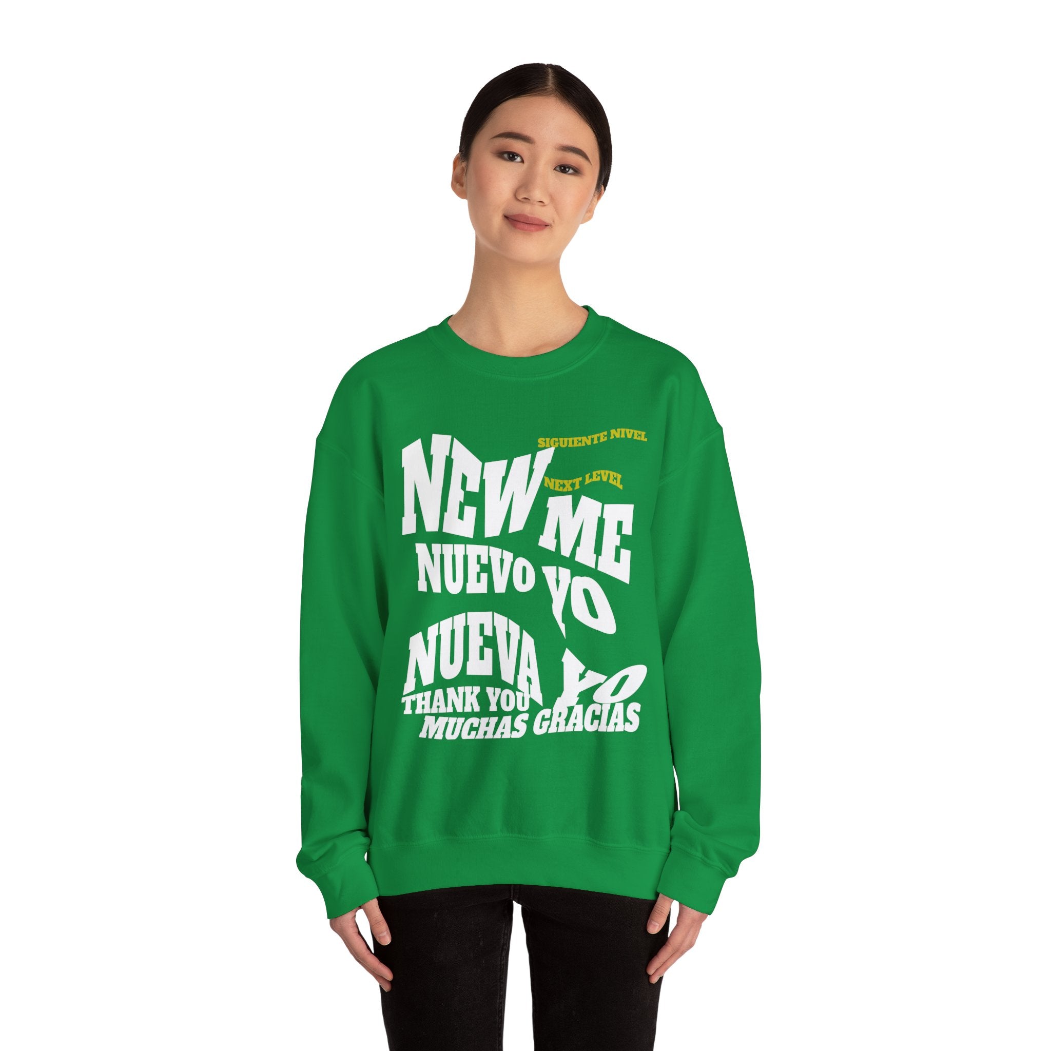 Unisex Heavy Blend™ Crewneck Sweatshirt New Me, Nuevo Yo, Nuevo Ya