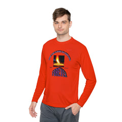 Moisture wicking Unisex Lightweight Long Sleeve Tee-(Keep The Flame Of Our Love Forever)