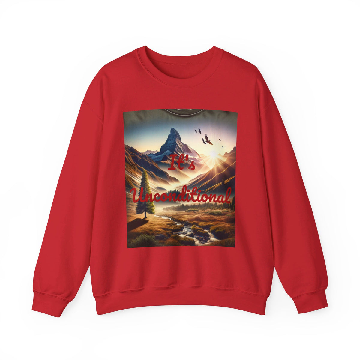 Nature View Design Unisex Heavy Blend™ Crewneck Sweatshirt (It's Unconditional)