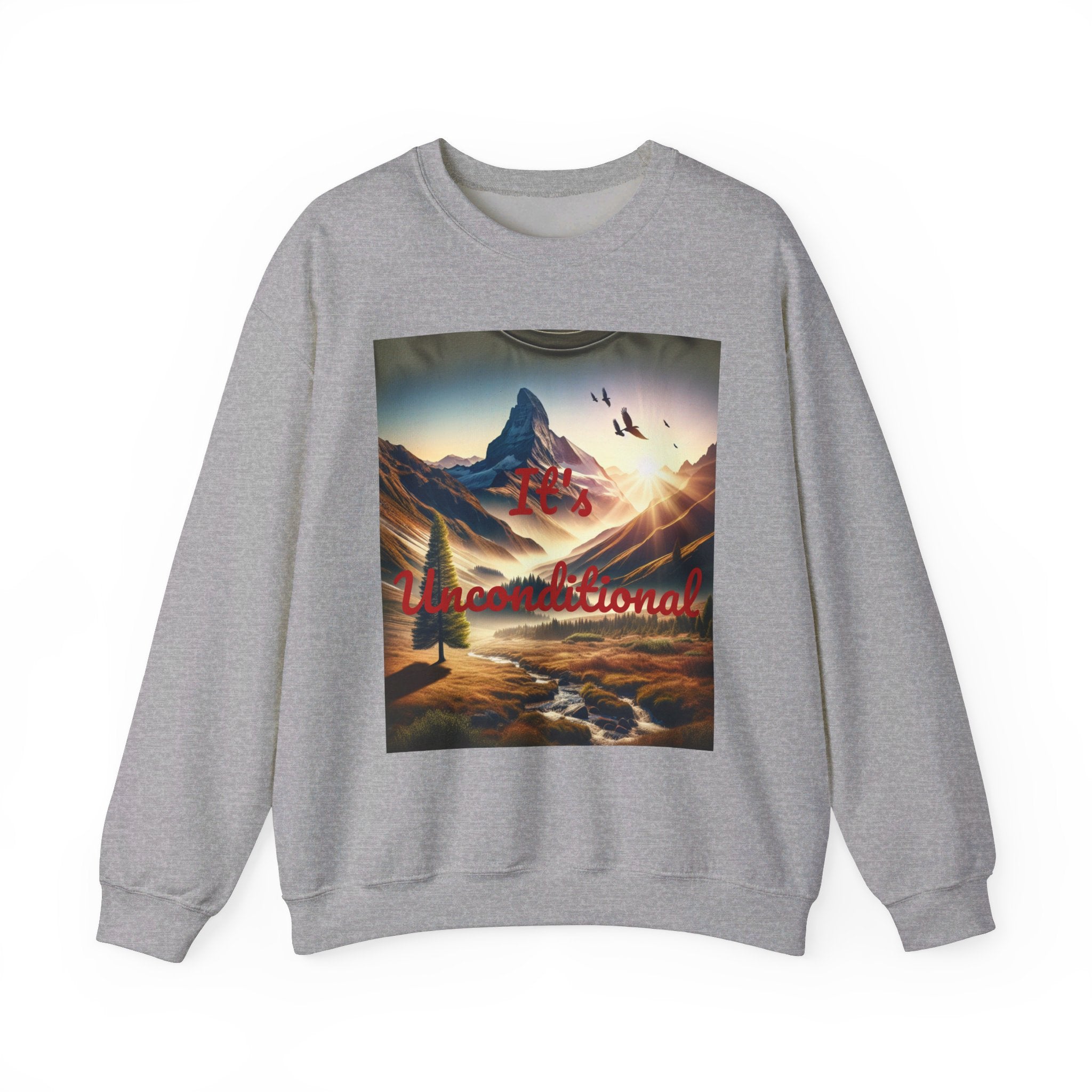 Nature View Design Unisex Heavy Blend™ Crewneck Sweatshirt (It's Unconditional)