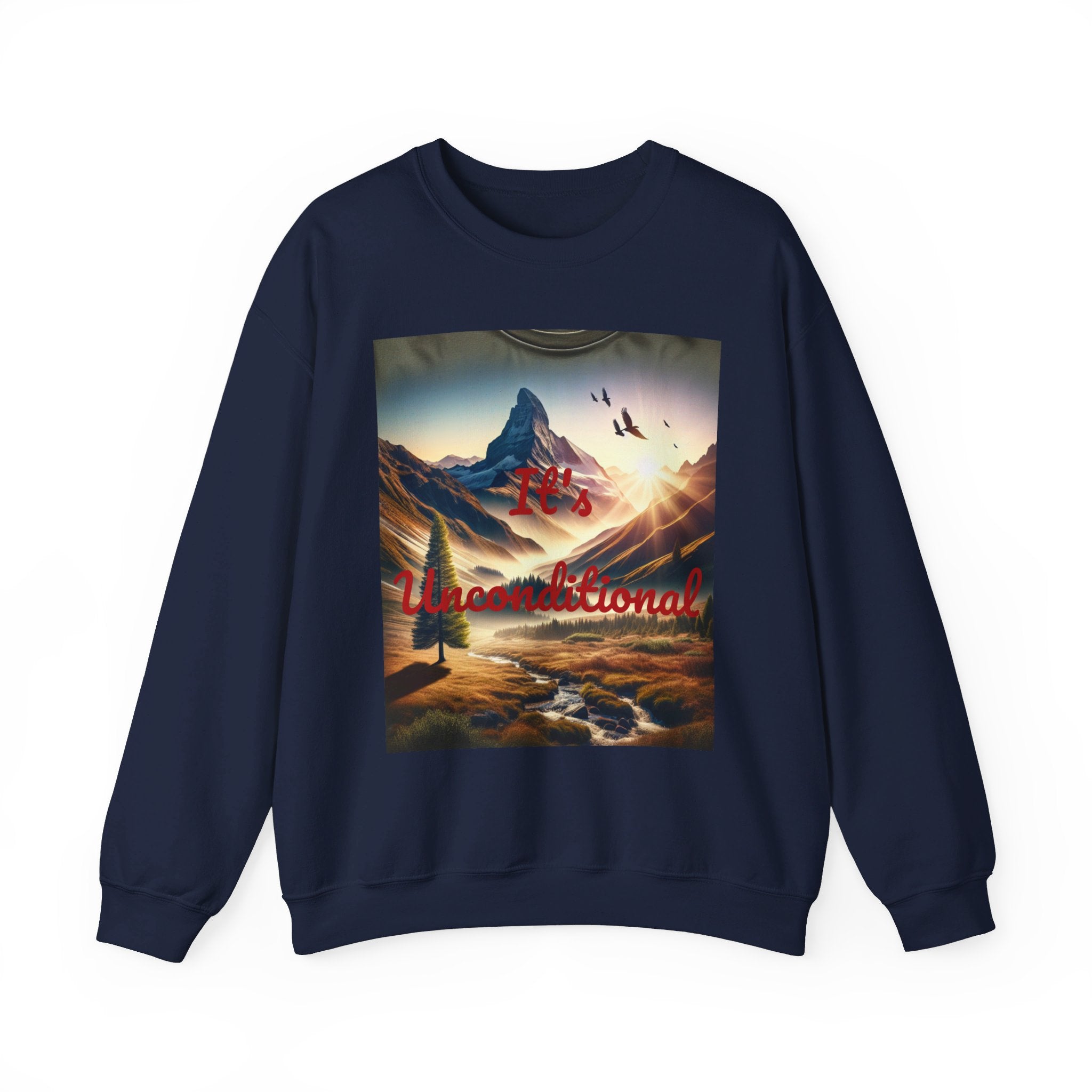 Nature View Design Unisex Heavy Blend™ Crewneck Sweatshirt (It's Unconditional)