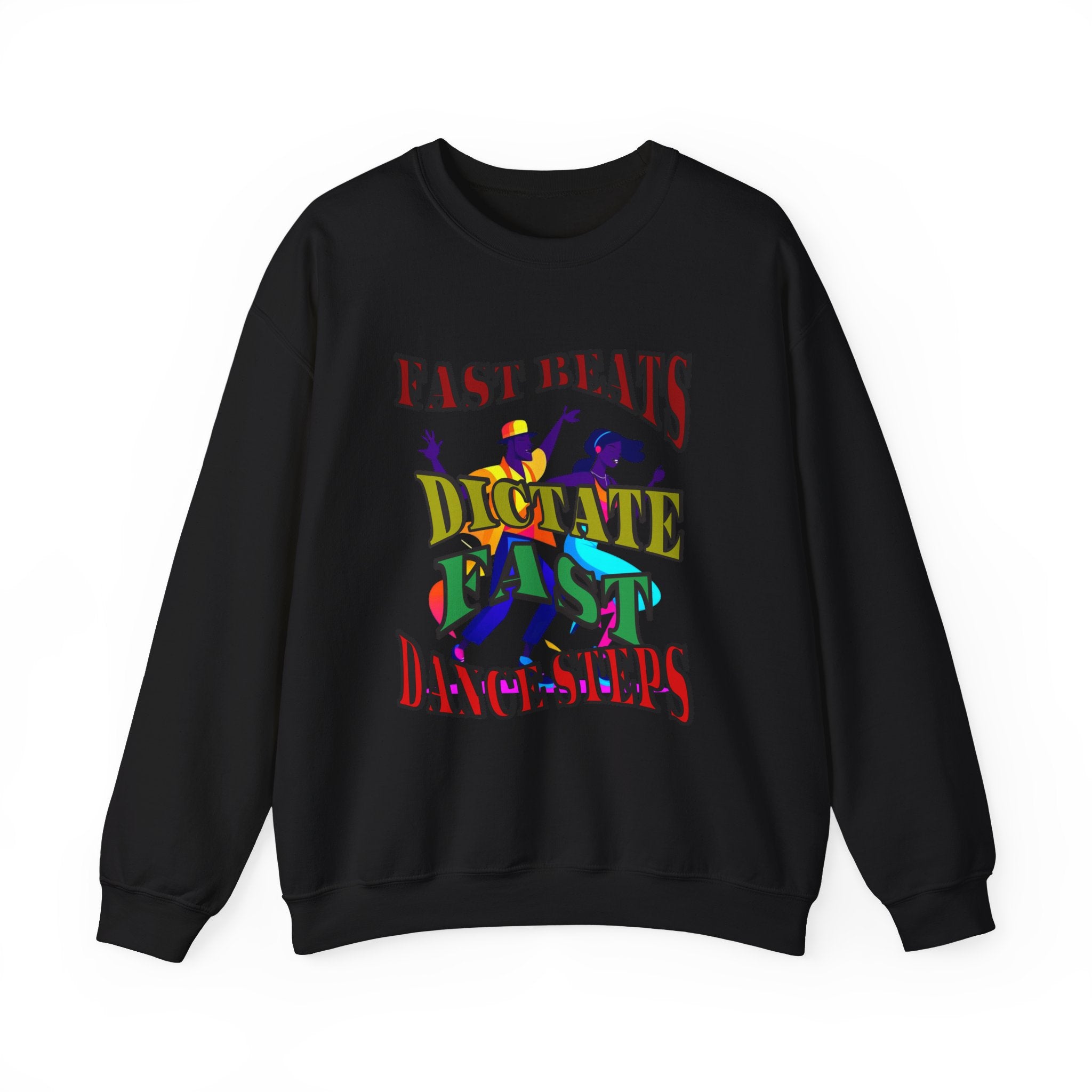 Clean-Cut Syle Unisex Heavy Blend™ Crewneck Sweatshirt (Fast Beats Dictate Fast Dance  Steps)