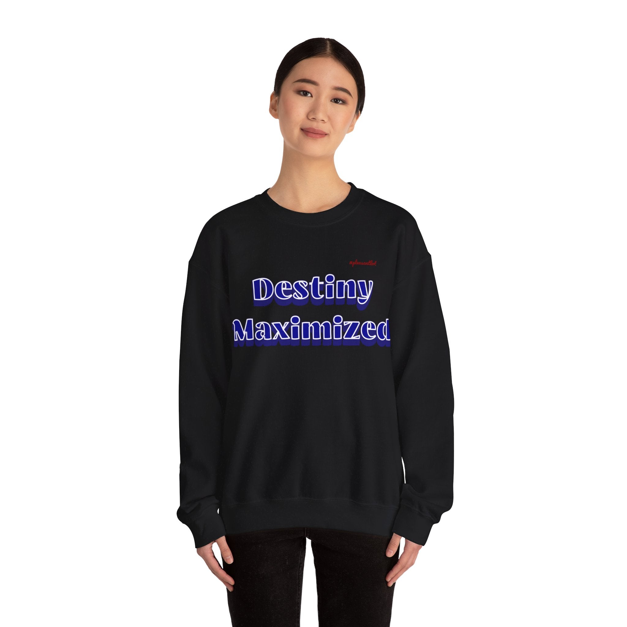 Expressive Design Unisex Heavy Blend™ Crewneck Sweatshirt, Destiny Maximized