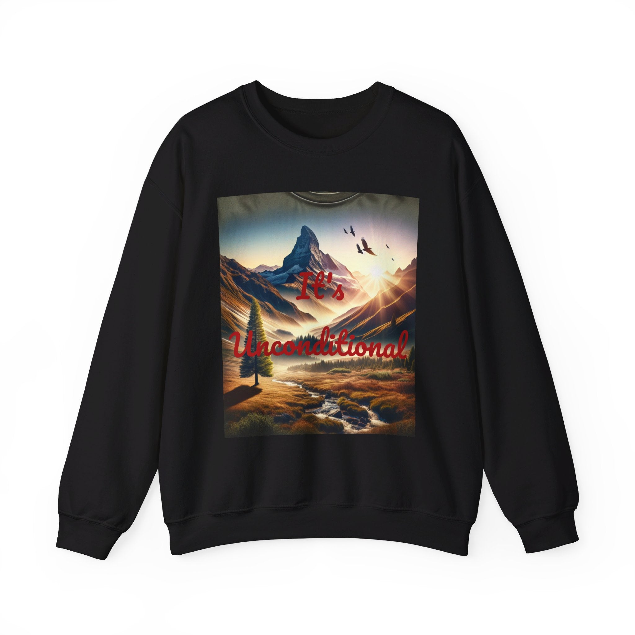 Nature View Design Unisex Heavy Blend™ Crewneck Sweatshirt (It's Unconditional)