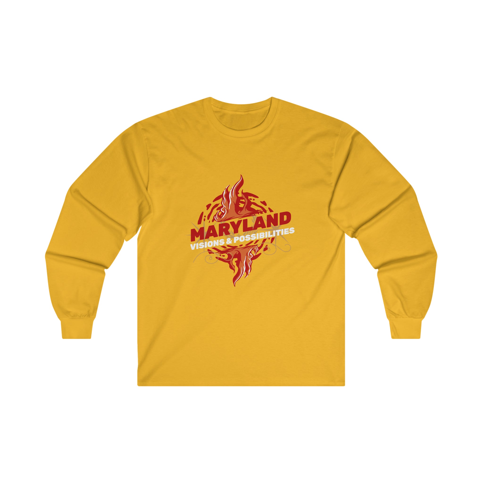 Maryland Unisex Ultra Cotton Long Sleeve Tee, maryland Men and Women Wear, Visions & Possibilities