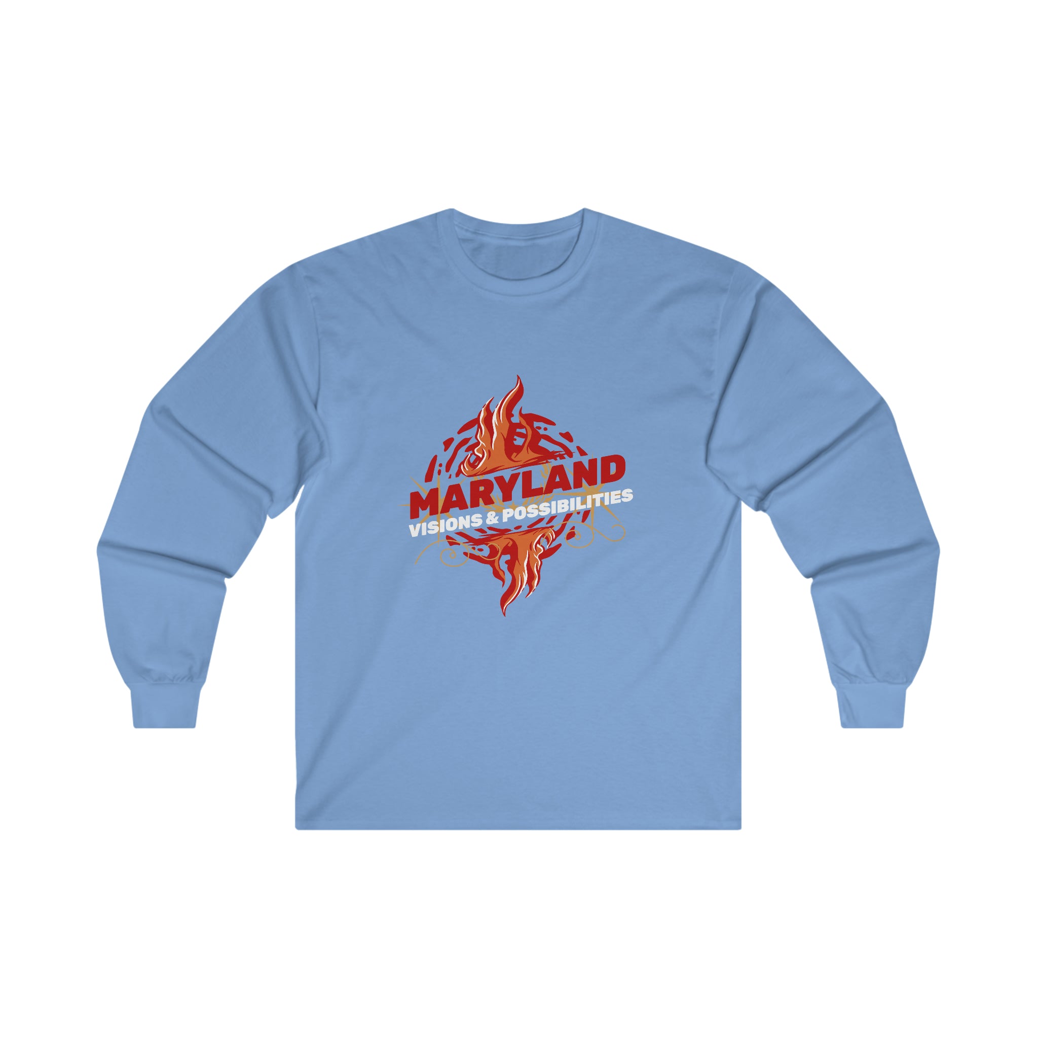 Maryland Unisex Ultra Cotton Long Sleeve Tee, maryland Men and Women Wear, Visions & Possibilities