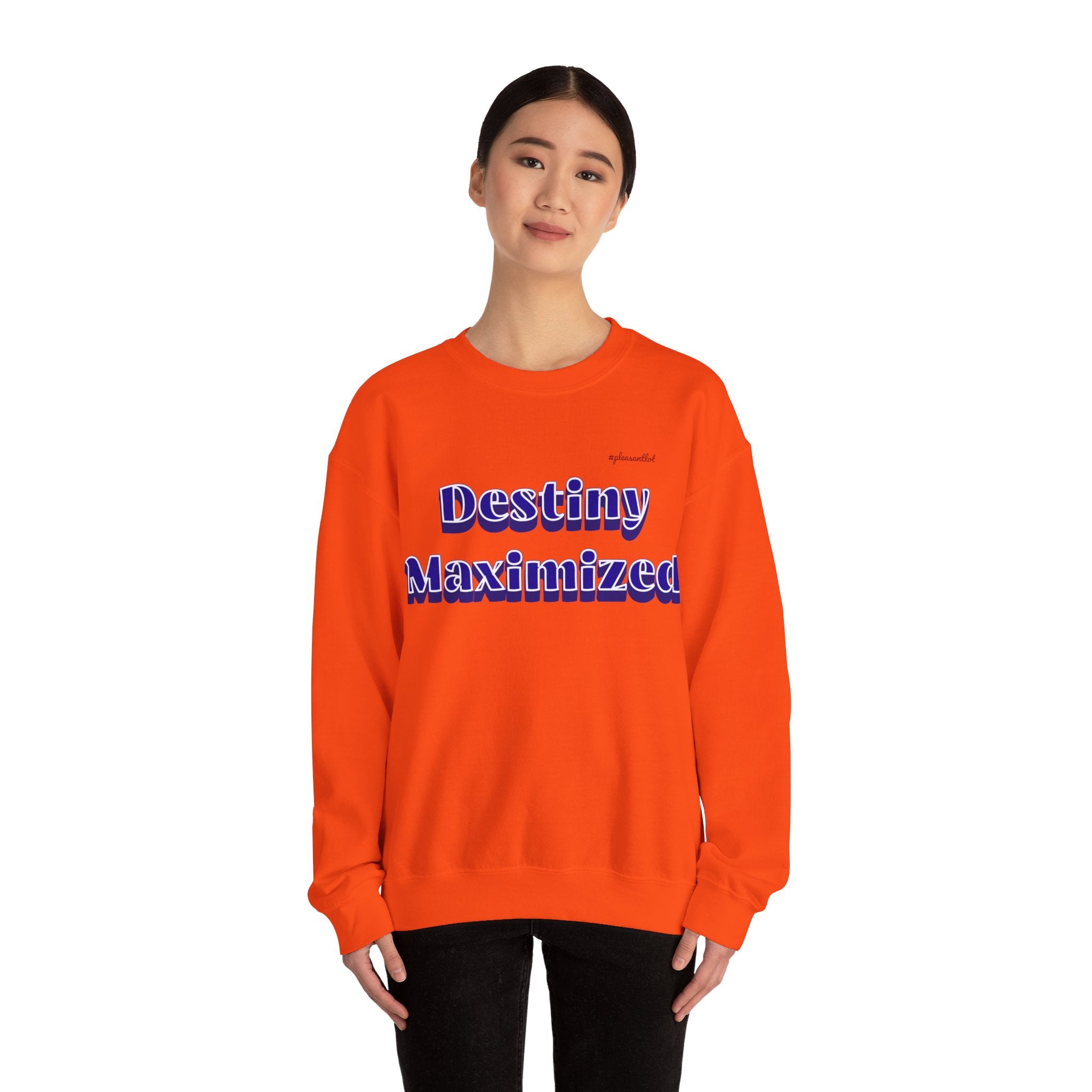 Expressive Design Unisex Heavy Blend™ Crewneck Sweatshirt, Destiny Maximized