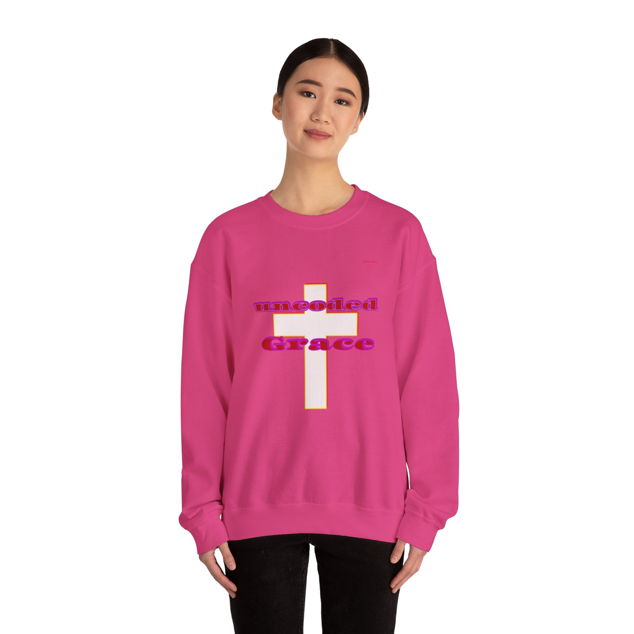 Uncoded Grace Unisex Heavy Blend™ Crewneck Sweatshirt, Men and Women's Wear