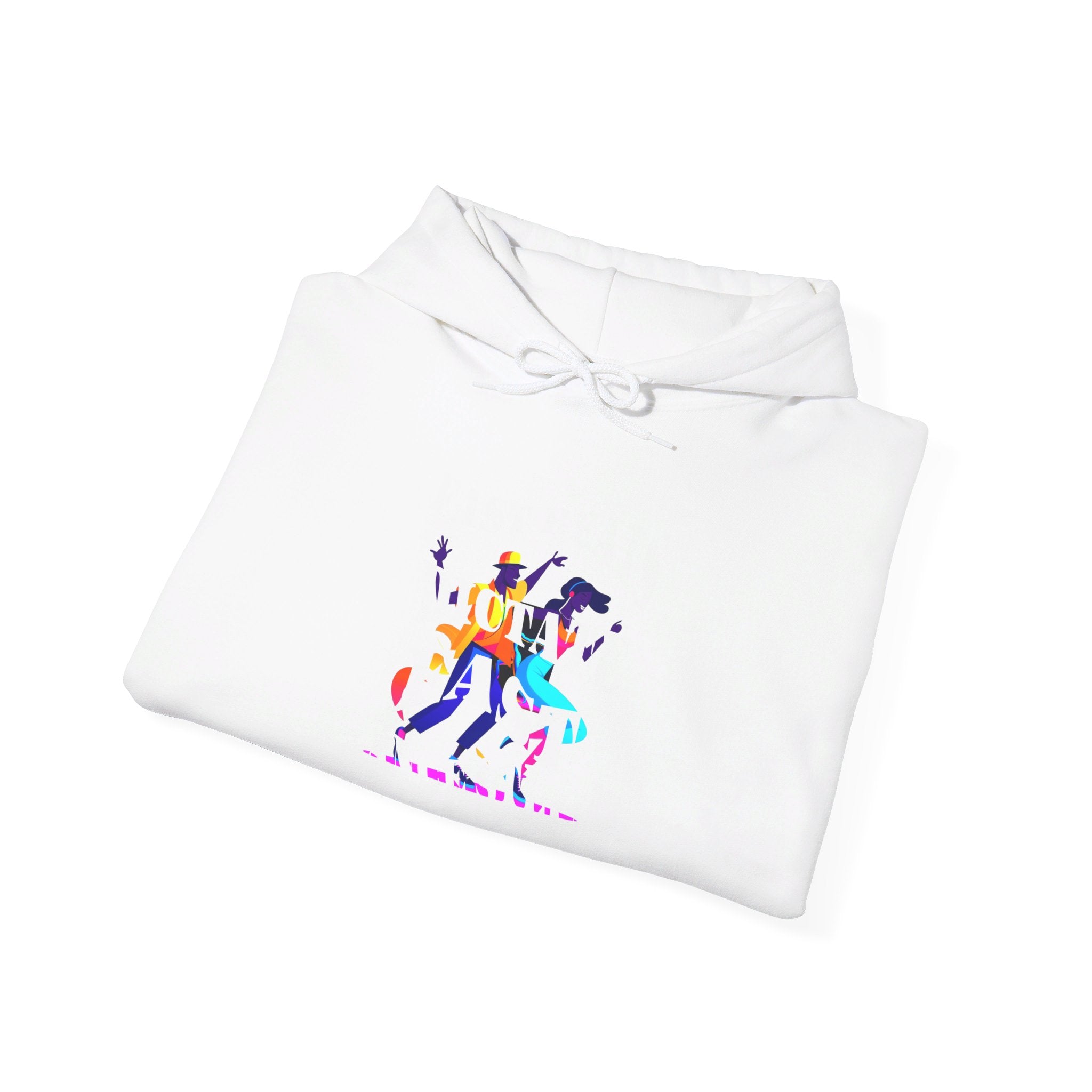 Unisex Heavy Blend™ Hooded Sweatshirt, Fast Beats Dictates Fast Dance Steps (white Fonts)