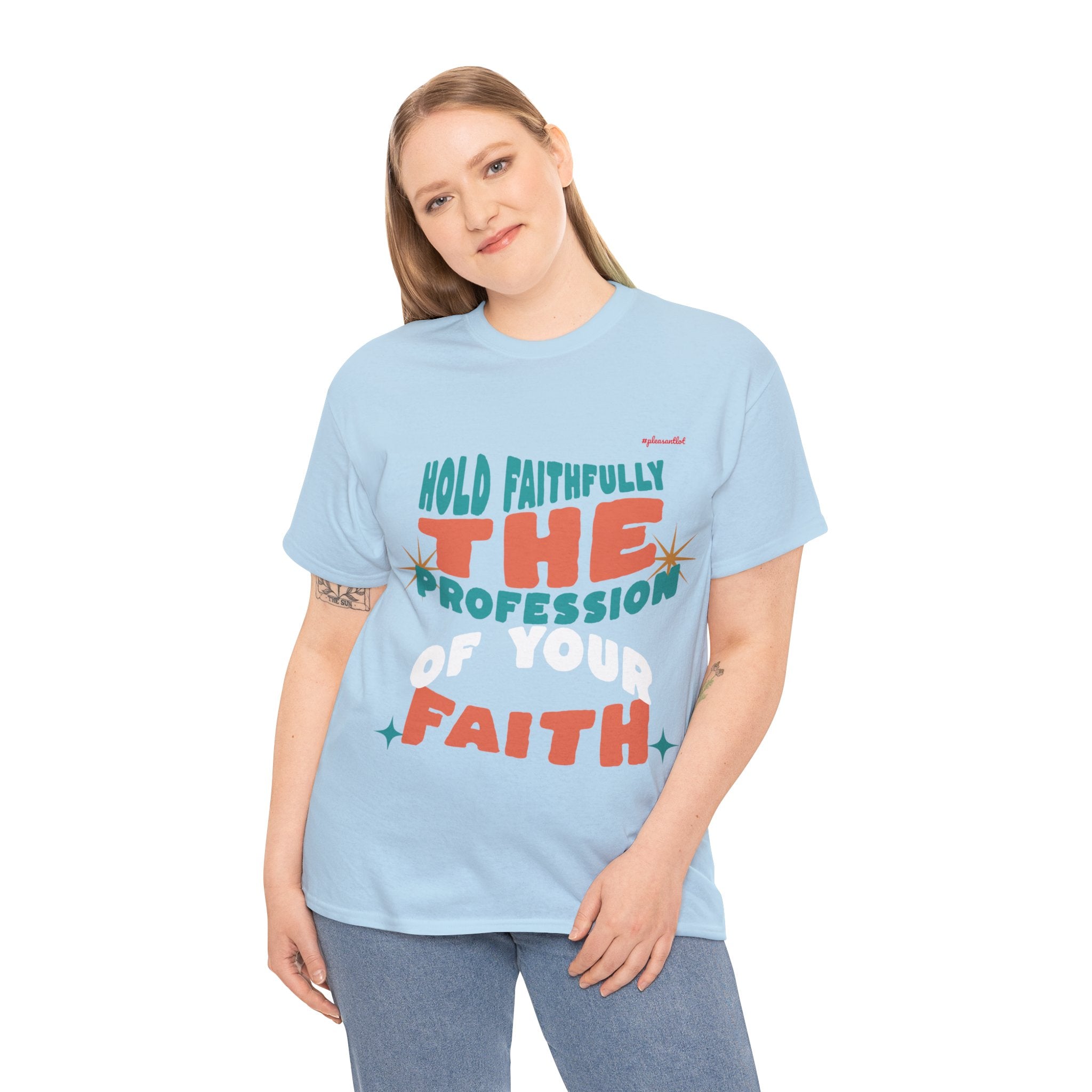 Faith-Pro Unisex Heavy Cotton Tee, Men and Women Design T-Shirt