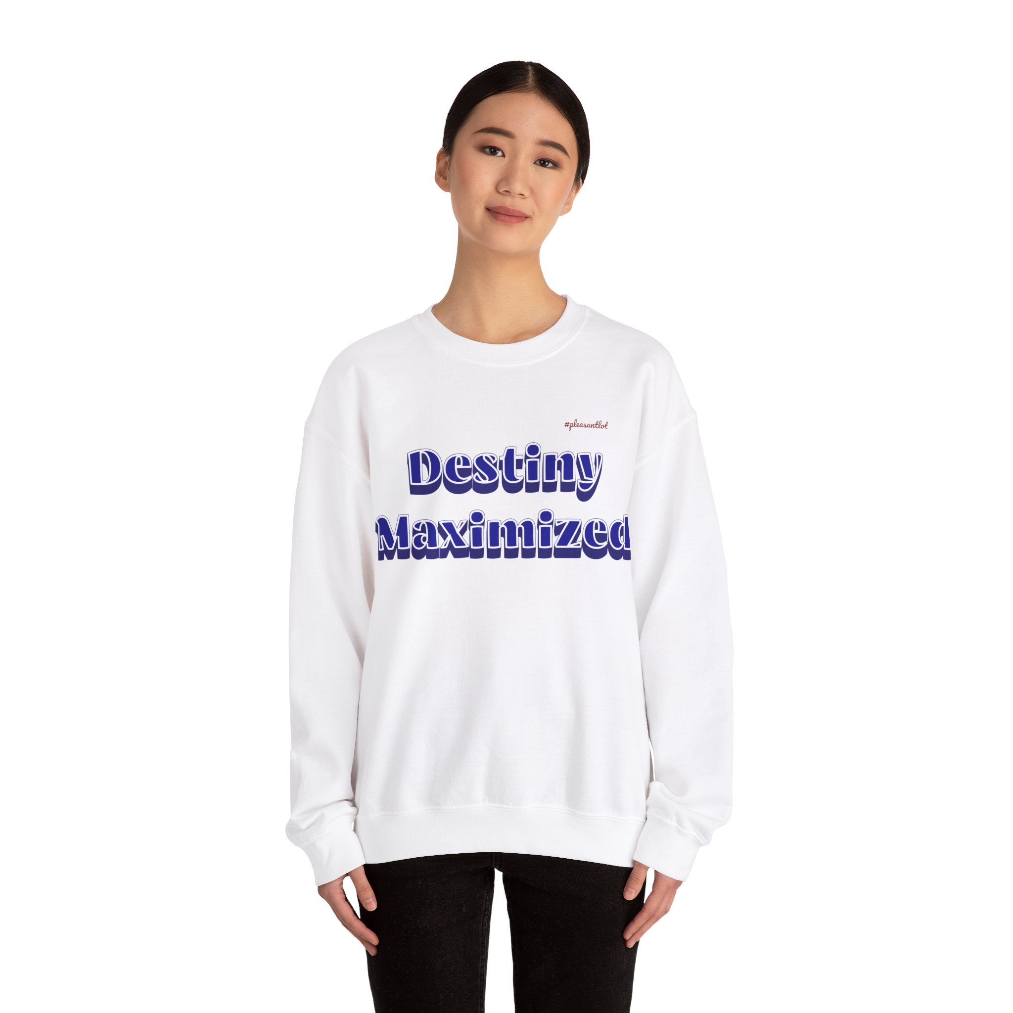 Expressive Design Unisex Heavy Blend™ Crewneck Sweatshirt, Destiny Maximized