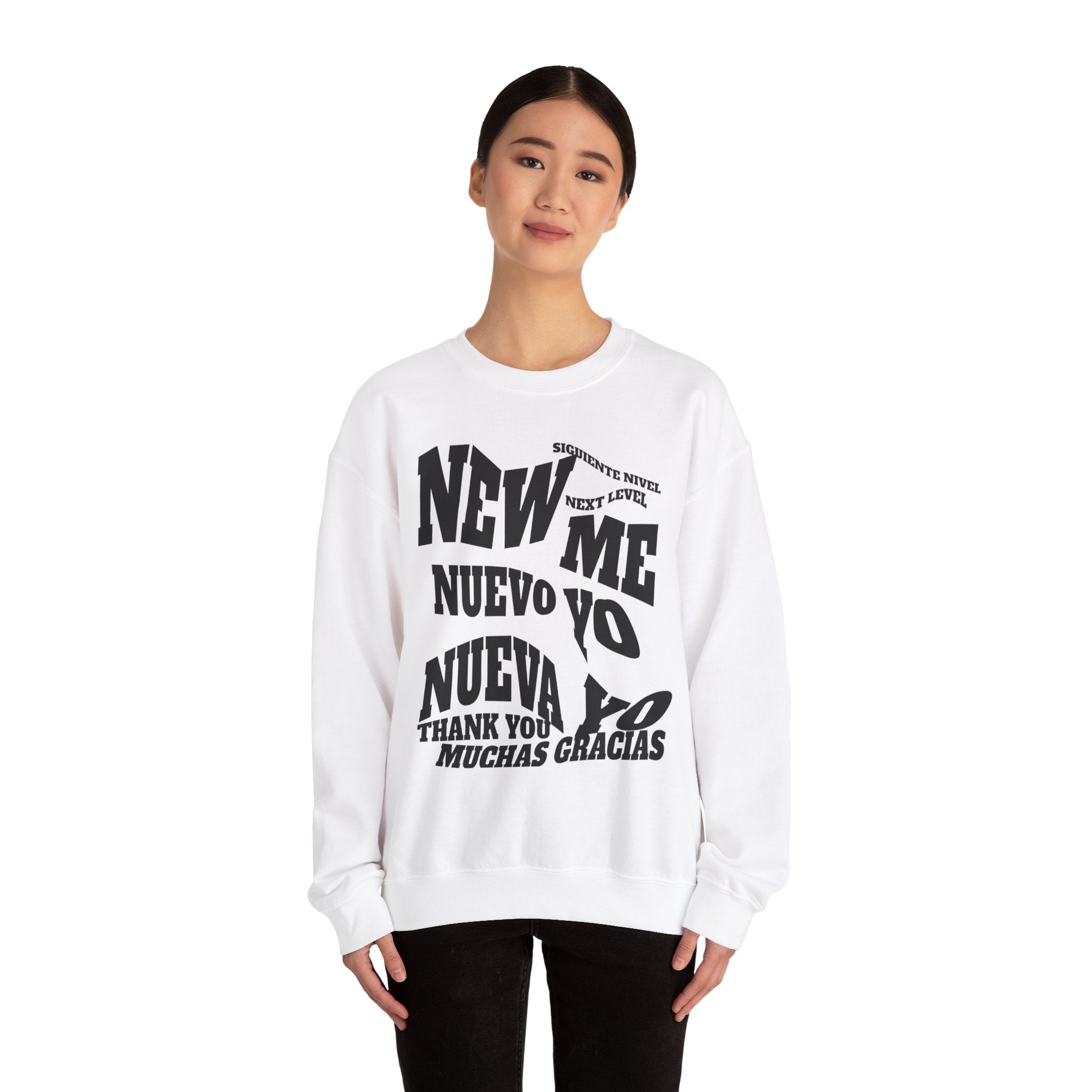 Unisex Heavy Blend™ Crewneck Sweatshirt New Me, Nuevo Yo, Nuevo Ya