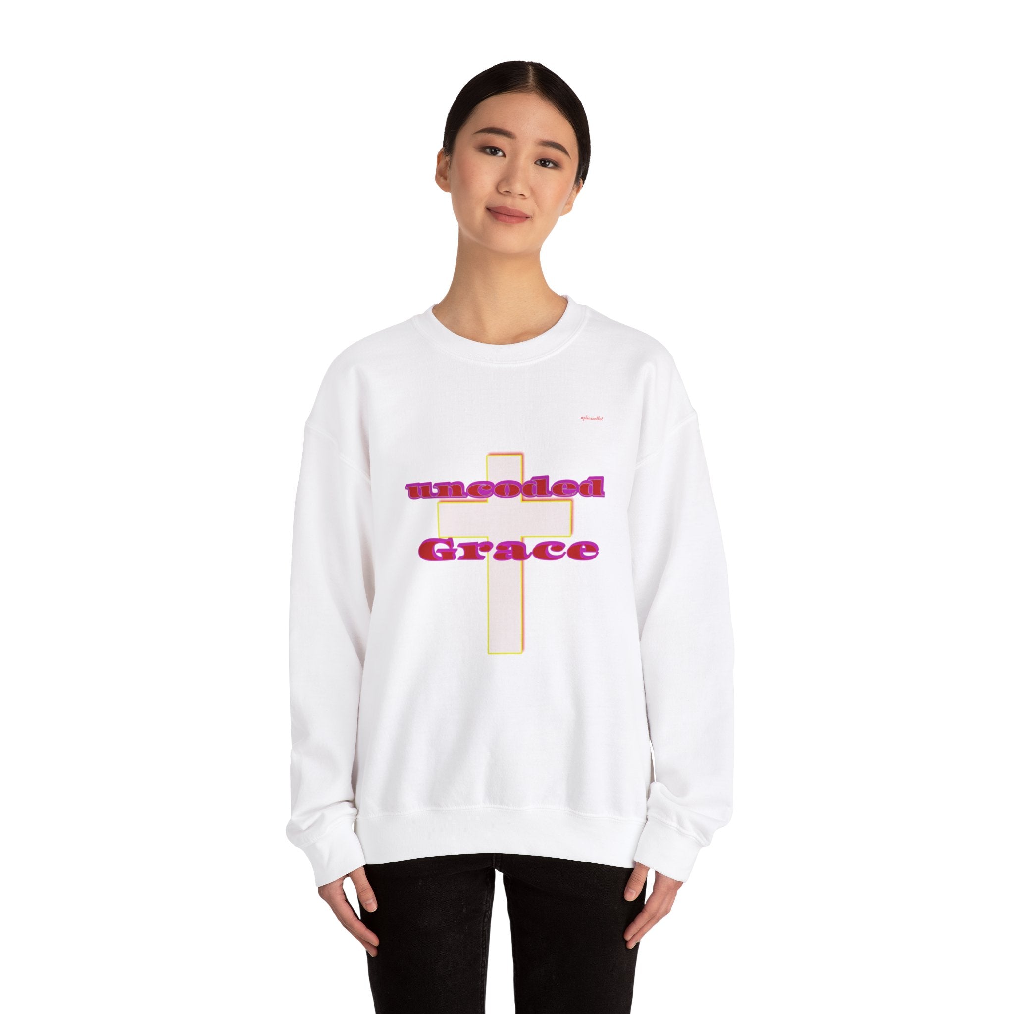 Uncoded Grace Unisex Heavy Blend™ Crewneck Sweatshirt, Men and Women's Wear