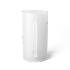 Eye-Catching Designed Frosted Glass Beer Mug (JUST ONE BOTTLE)