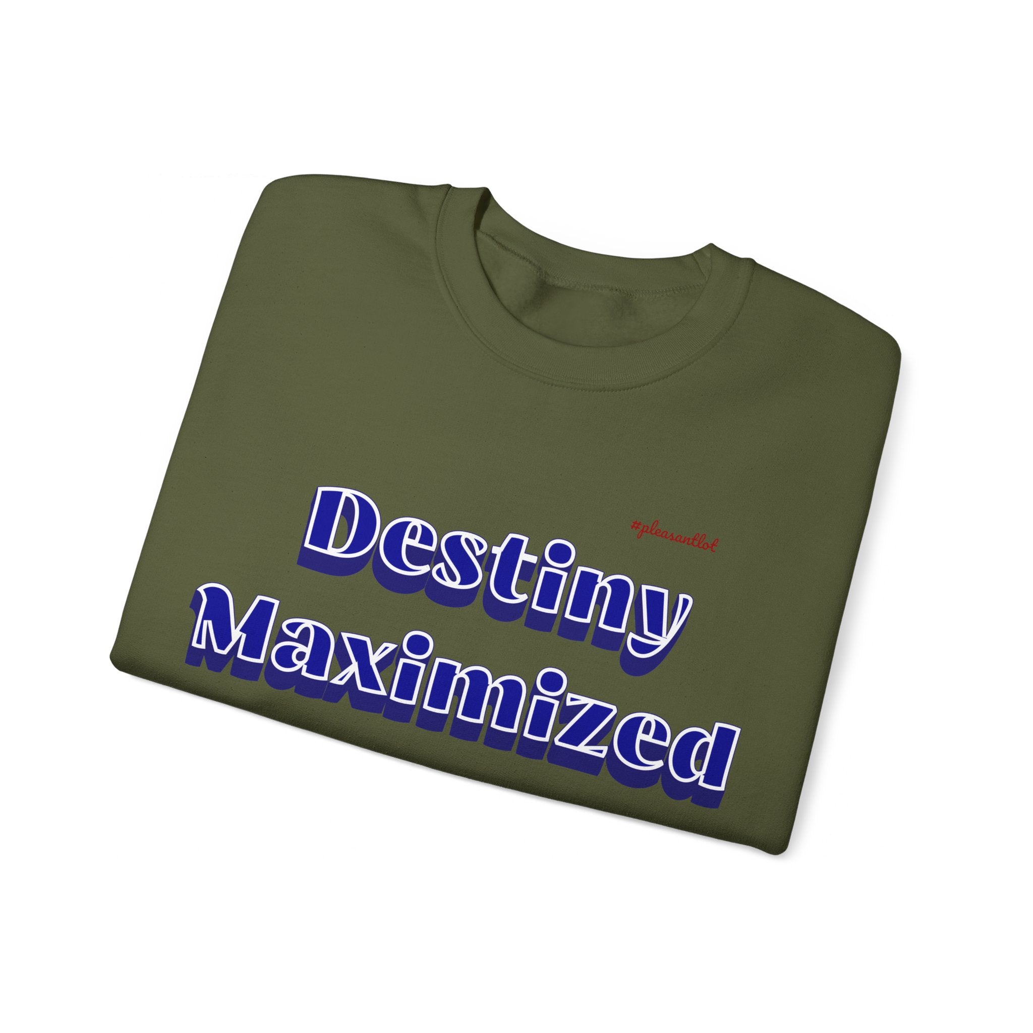 Expressive Design Unisex Heavy Blend™ Crewneck Sweatshirt, Destiny Maximized