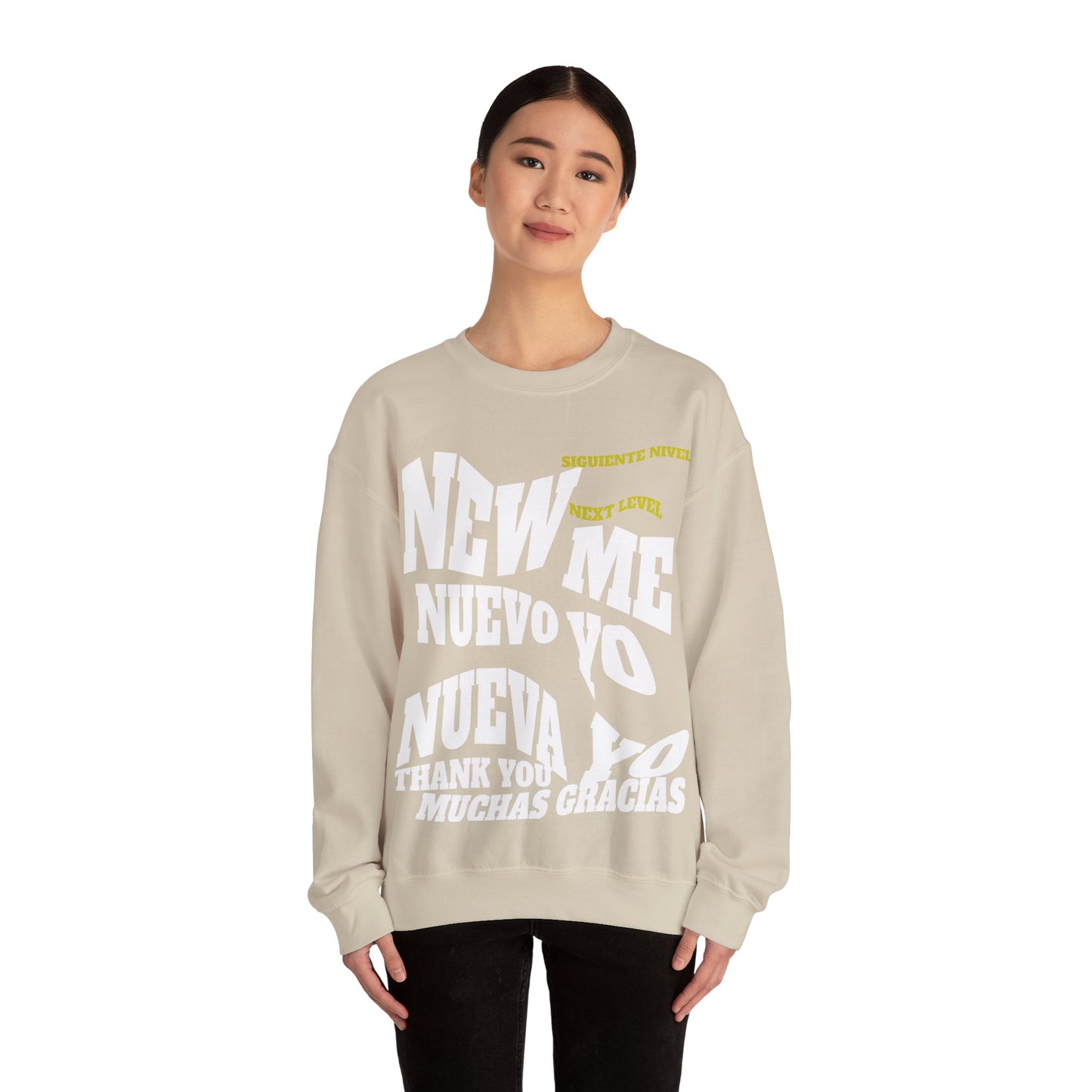 Unisex Heavy Blend™ Crewneck Sweatshirt New Me, Nuevo Yo, Nuevo Ya