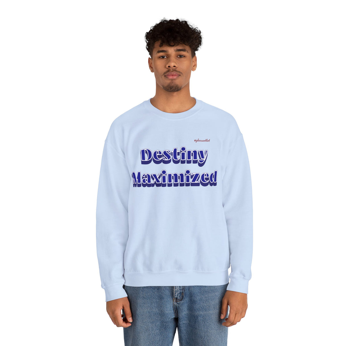 Expressive Design Unisex Heavy Blend™ Crewneck Sweatshirt, Destiny Maximized