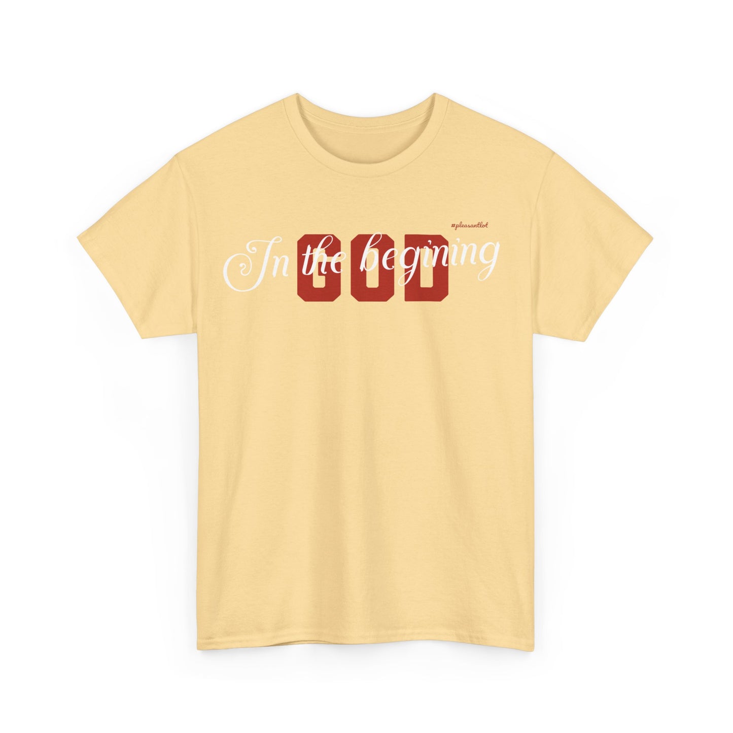 Unisex Heavy Cotton Tee (In The Begining, God)