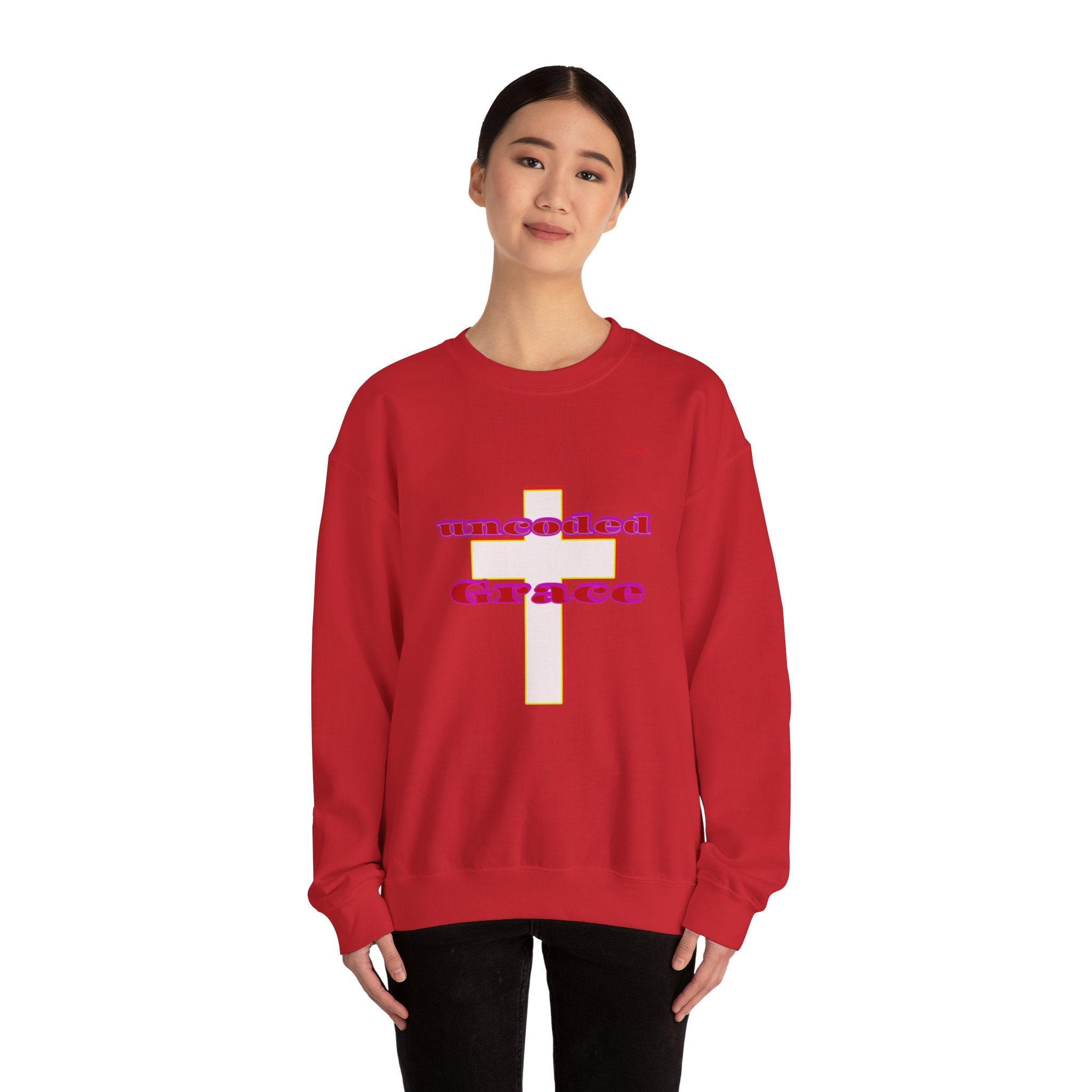 Uncoded Grace Unisex Heavy Blend™ Crewneck Sweatshirt, Men and Women's Wear